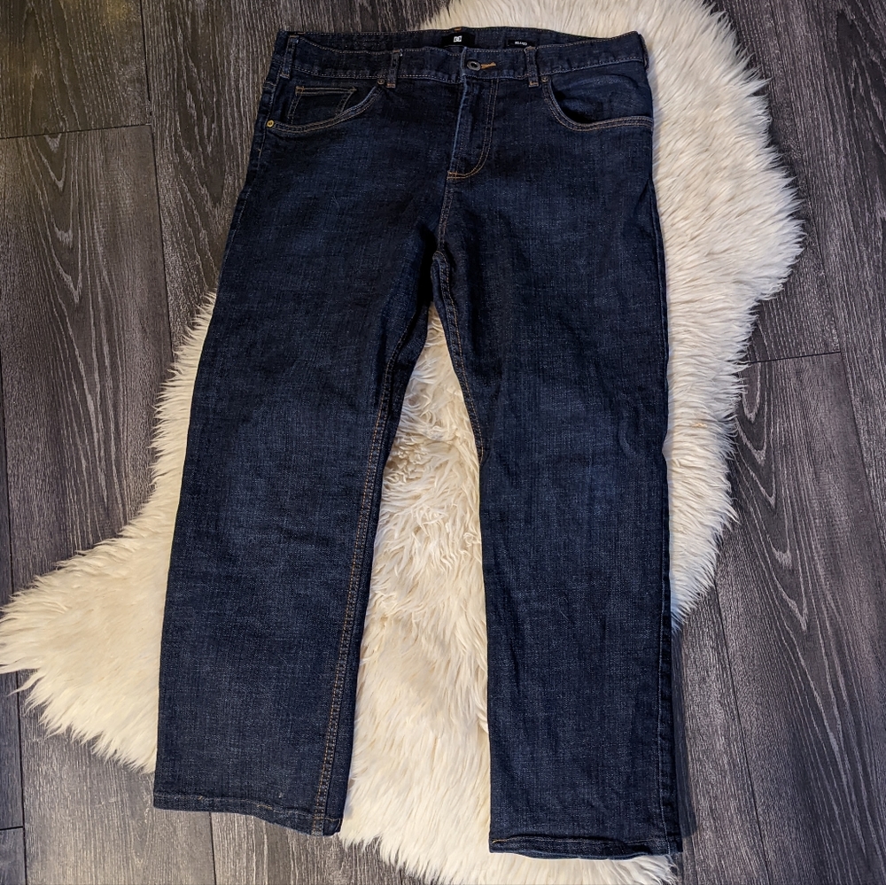 👕DC -  34 x 26.5 Relaxed Indigo Jeans